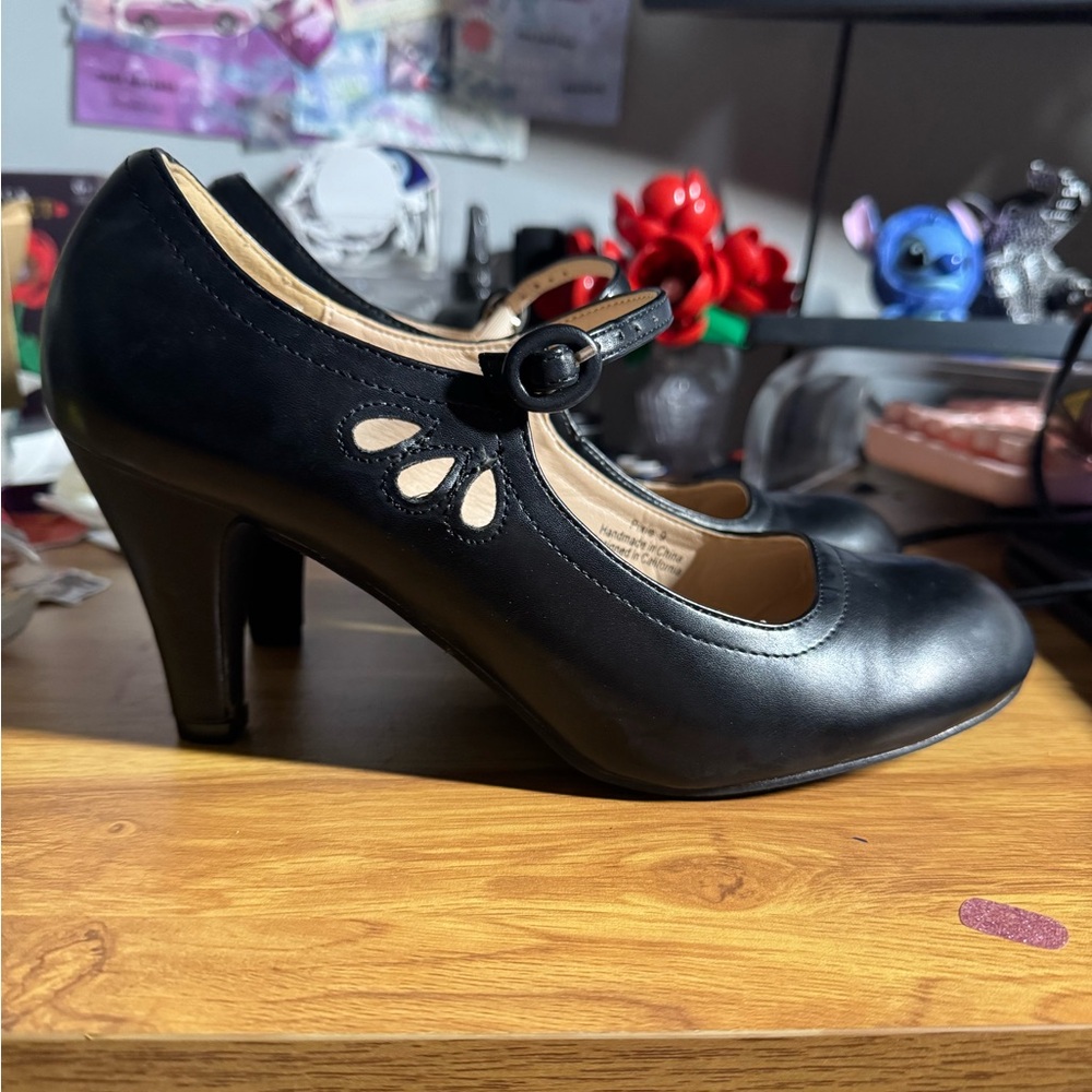 Black Mary Jane Heels